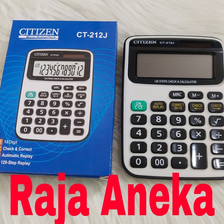 

Grosir Puas Kalkulator CITIZEN CT212J Tombol Lembut 12 Digit Layar Besar Murah CT 212 CT212