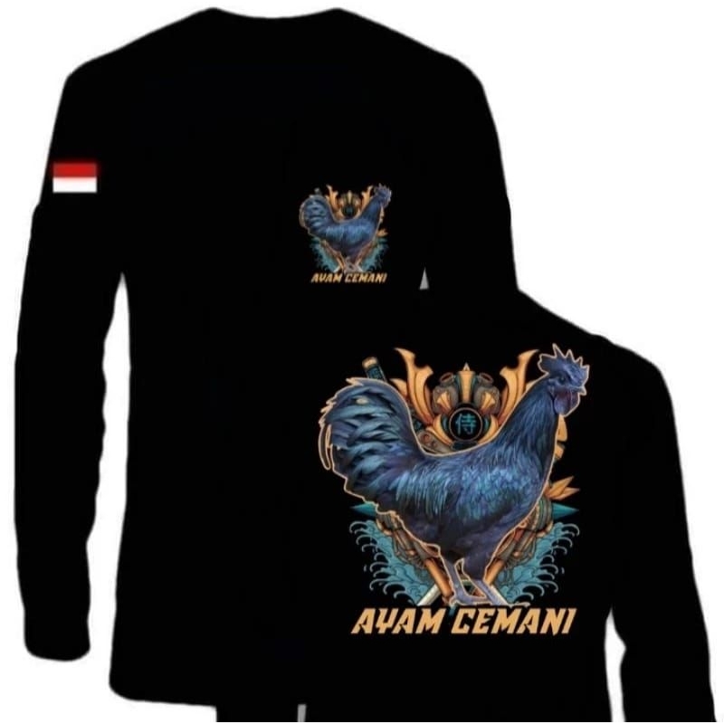 KAOS LENGAN PANJANG AYAM CEMANI