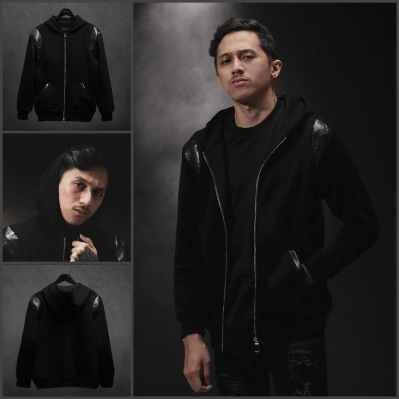 Rucas “Embossed Paisley Leather” Zip Hoodie | Rucas Bimopd Zip Hoodie | Rucas Hoodie Bimopd