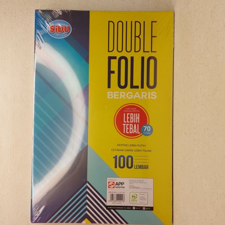 

Borong Stock Kertas double folio bergaris 1 lembar 7 GSM SIDU perpak