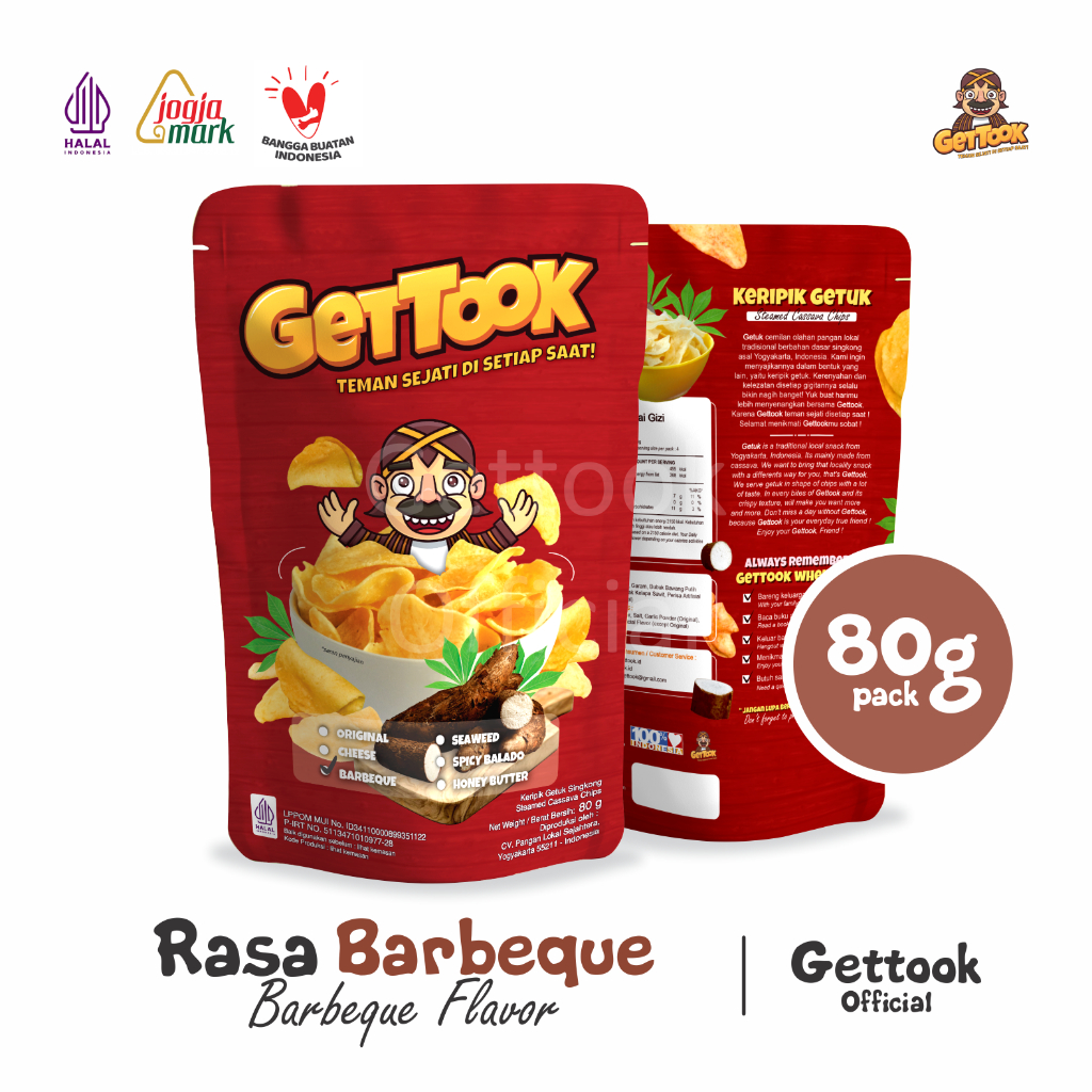 

Gettook Keripik Getuk Singkong 80g Rasa Barbeque