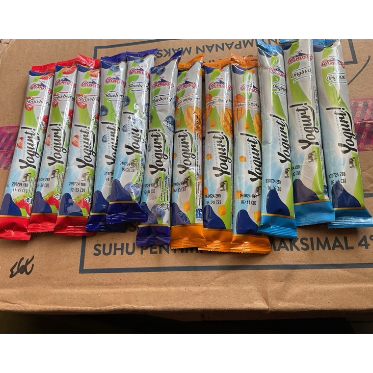 

Harga Oke Cimory Yogurt Stick 4gr original Strawbery manggo atau Blueberrybisa mix bisa ekspedisi 1 karton isi 1pcs