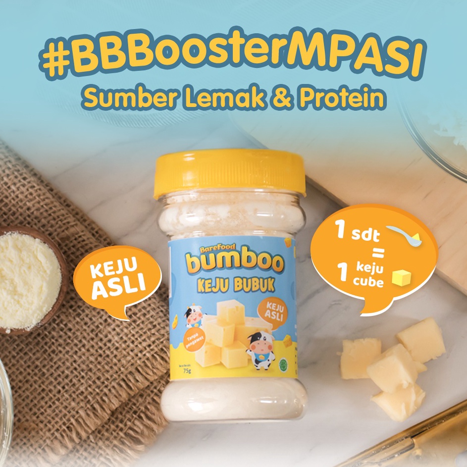 

Pesan aja BUMBOO Keju Bubuk Asli Keju MPASI Anak Sumber Lemak Protein Keju Cheddar Australia Tanpa Pengawet No MSG Bahan Alami