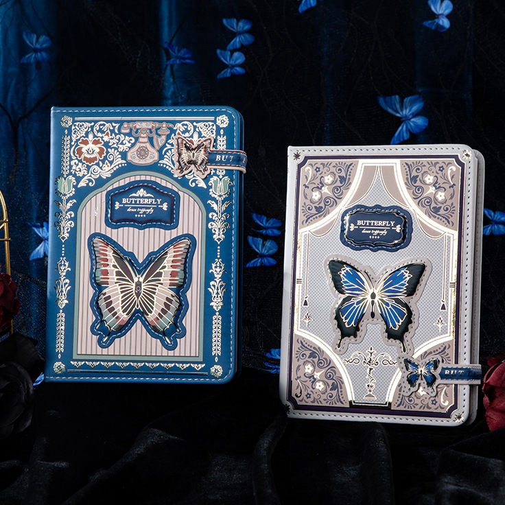 

Baru Terjamin Magnetic Notebook Butter Fly Buku Diary PU Leather Buku Tulis 796