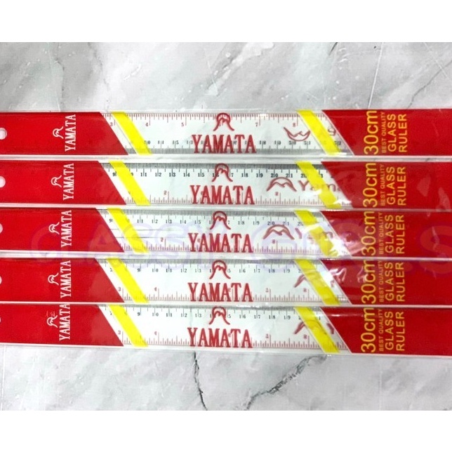 

Baru Asli Penggaris yamata 3cm isi 1 Box 12 pcs Penggaris 3 cm plastik mika bening murah