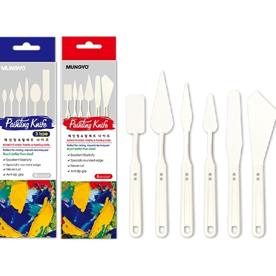 

Murah Terbaru Pisau Palet Plastik Mungyo Painting Palette Knife Set Art Spatula
