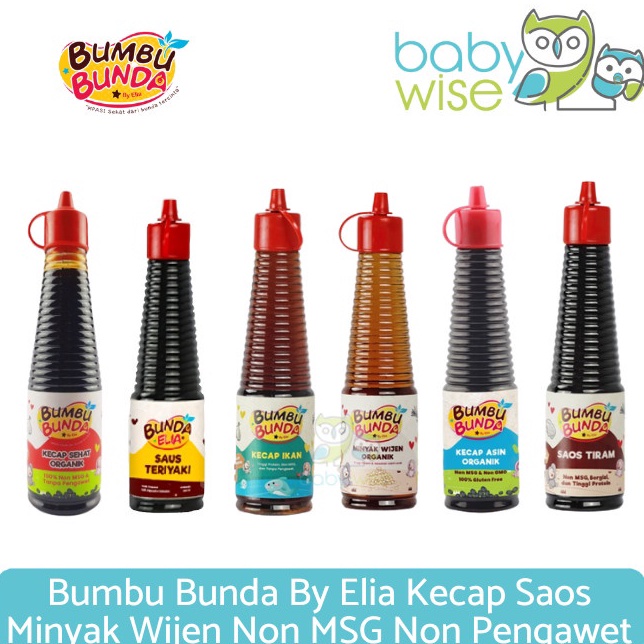 

Penawaran khusus Bumbu Bunda By Elia Kecap Saos Minyak Wijen Non MSG Non Pengawet