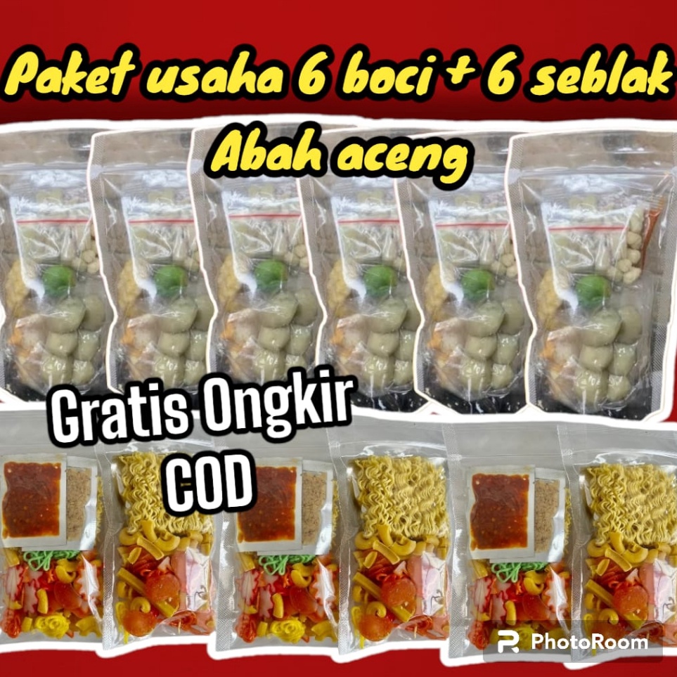 

Murmer Mix 6 Pcs Baso Aci 6 pcs Seblak Instan Abah Aceng