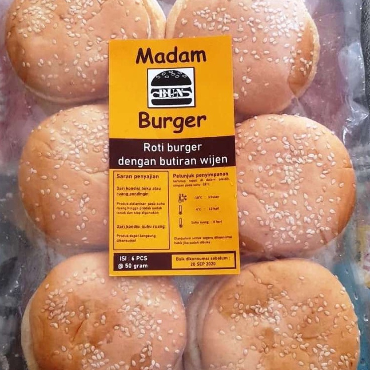 

Sale plus ROTI BURGER WIJEN MADAM BUN 3GR ISI 6 PCS