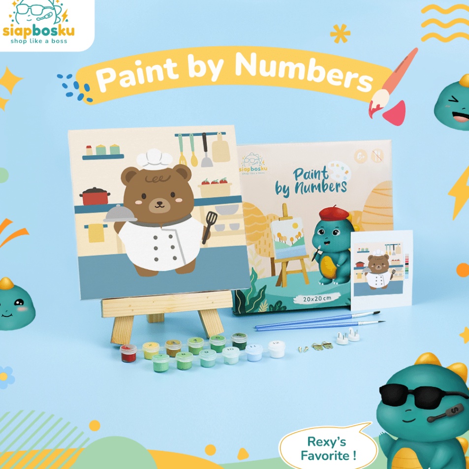 

Kirim Teraman KANVAS LUKIS BINATANG UNTUK ANAK CANVAS PAINTING BY NUMBER FOR KIDS 2x2 CM TERMASUK CAT KUAS FRAME KAYU SIAP LUKIS ANIMAL 3 SERIES