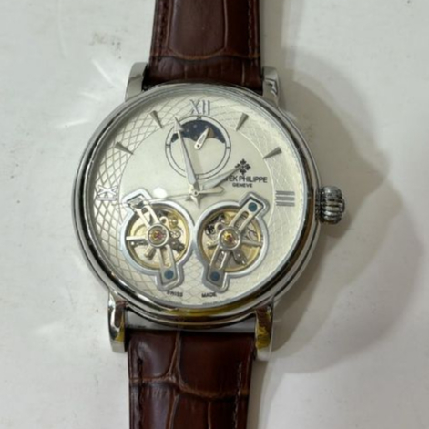 Jam Tangan Pria Kulit Patek Philipe Automatic Japan Leather Fashion Imported Elegan
