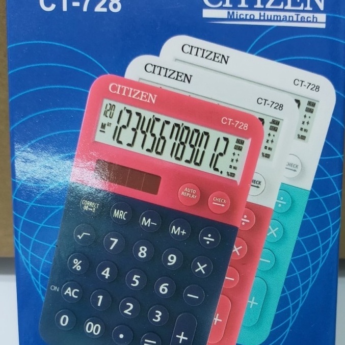 

Produk Berkualitas Kalkulator Calculator CITIZEN CT 728 12 Digit distshop