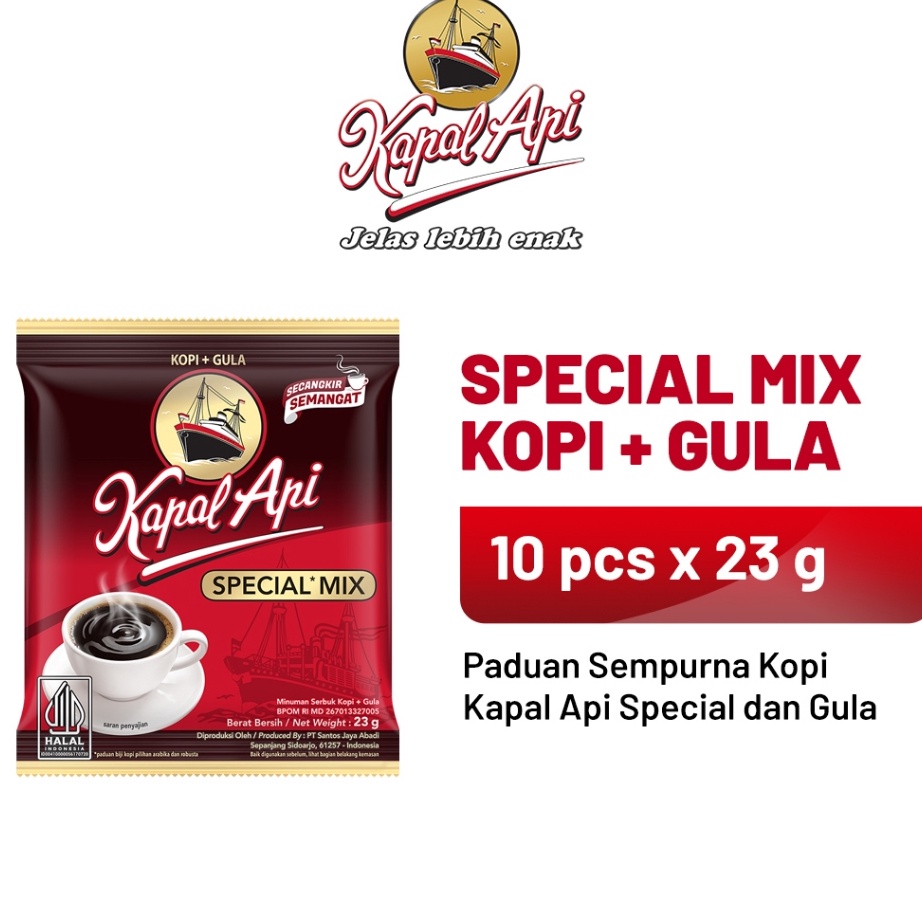 

XC26619 KAPAL API Special Mix 1 Renteng 1 x 23 gr