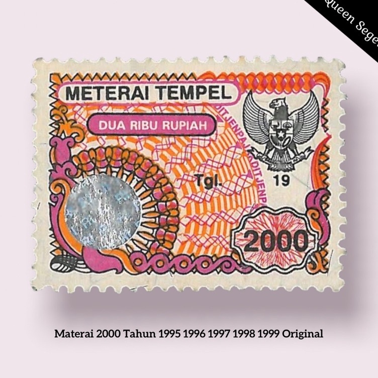 

Pasti Diskon Materai 2 Tahun 1996 1997 1998 1999 Perangko Matrai Tempel Lama Asli Original Pos