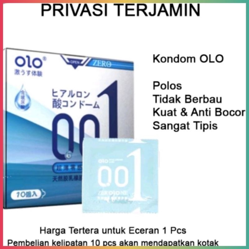 Kondom OLO Zero Series Blue - Super Tipis 0,01