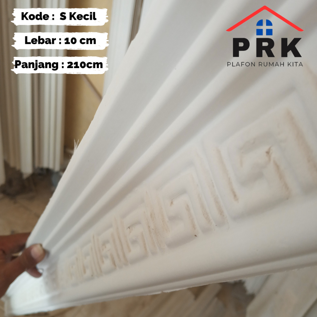 Lis List Gypsum Gipsum Motif Persase S lebar 10cm Plafon ornamen dekoratif untuk Interior Plafond hi