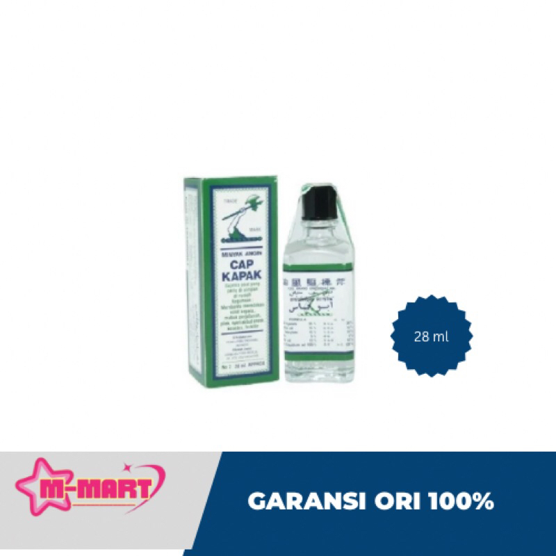 Minyak angin cap kapak 28ml botol kaca ori dan murah