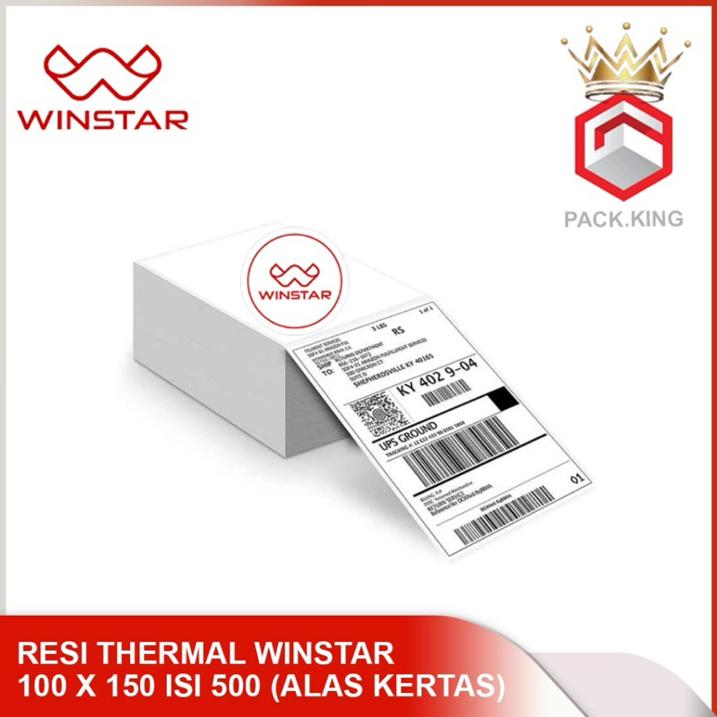 

KERTAS PRINT RESI LABEL STIKER THERMAL 100X150 MM 500PCS A6