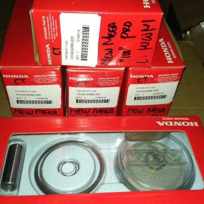 PISTON KIT MEGAPRO OS STD/standar, OS 25, OS 50, OS 100, ORIGINAL AHM HONDA