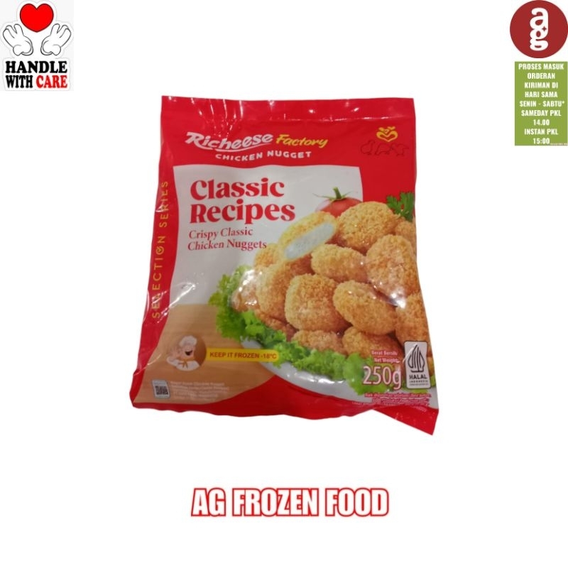 

Richeese Factory Classic Chiken Nugget Crispy 250 Gram