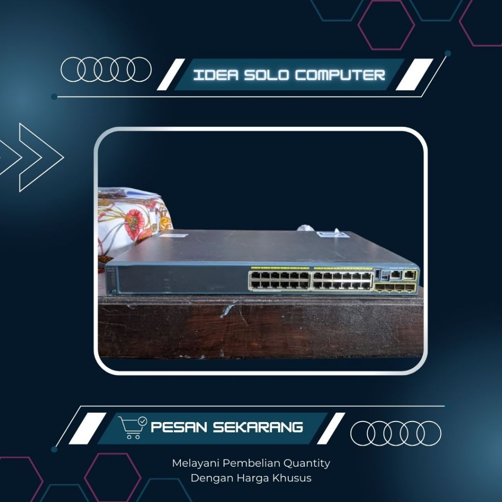 Switch Cisco 2960S Series PoE+ 24port