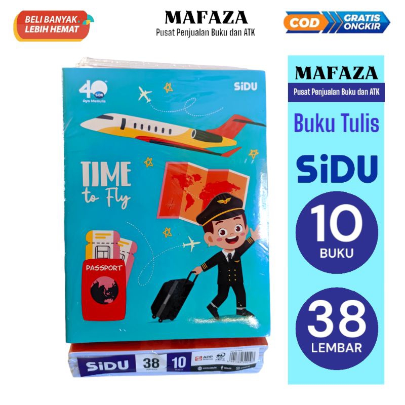 

Buku Tulis SIDU 38 lembar (1 pak isi 10 Buku) original untuk anak sekolah
