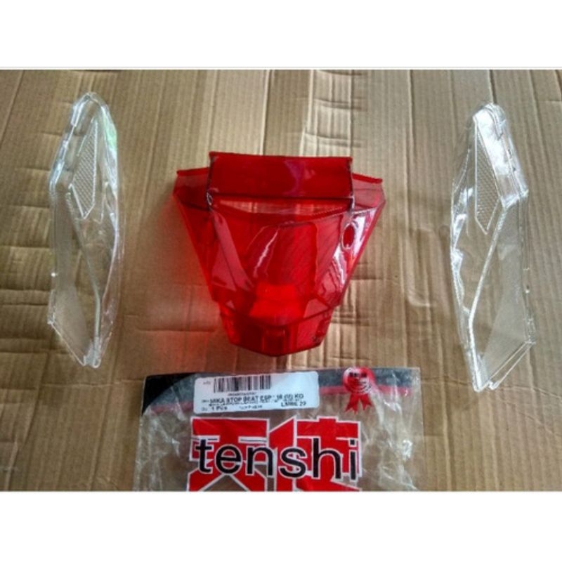 kaca mika lampu belakang stoplamp beat