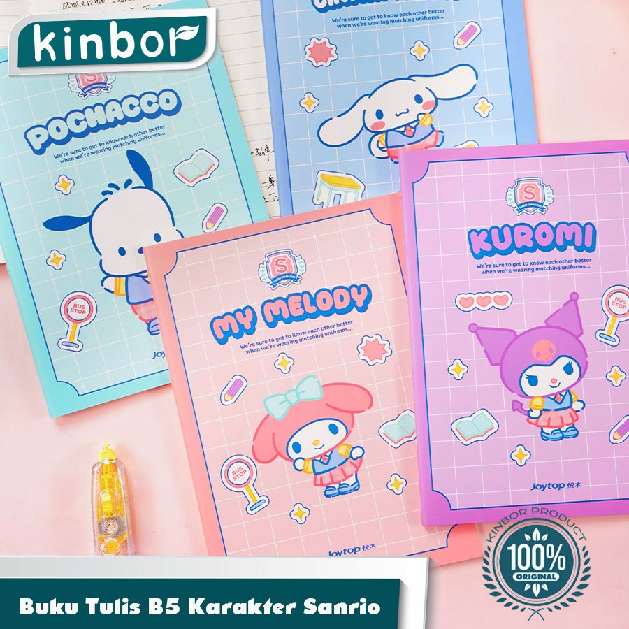 

Buku tulis karakter sanrio/ Buku catatan berbaris ukuran B5