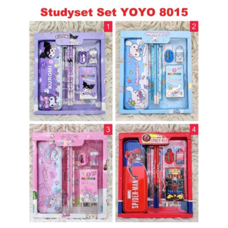 

STUDYSET STATIONERY PENSIL SET PAKET ALAT TULIS SEKOLAH KARAKTER SPIDERMAN FROZEN