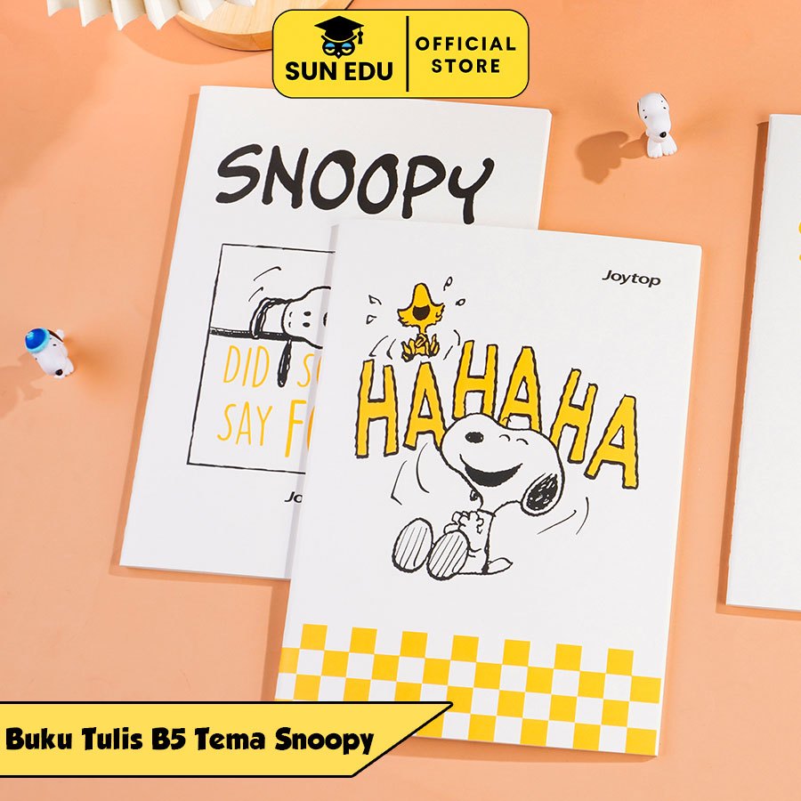

Buku tulis B5 Snoopy/ Notebook bergaris kuliah daily
