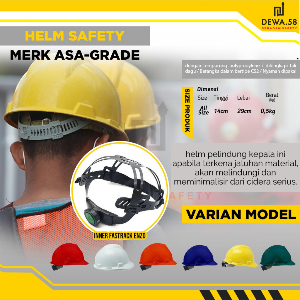HELM SAFETY - SAFETY HELMET - HELM PROYEK - HELM PROYEK VGS