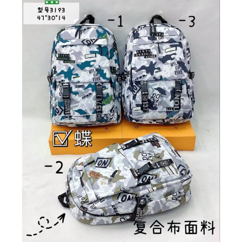 Tas Ransel anak "D-3293" Korean style SD SMP SMA import murah