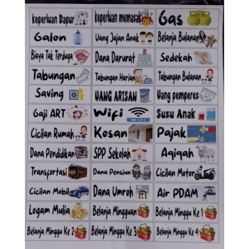 Kertas Tanggal Dompet Disiplin kertas Tanggal Pengatur Keuangan Bulanan