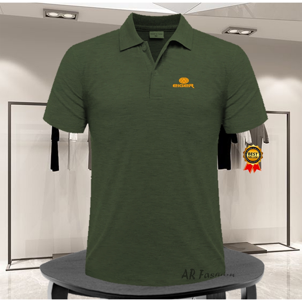 TERKEREN!!!KAOS POLO SHIRT PRIA/WANITA KAOS POLO IMPORT POLO 3IG3R TEKS GOLD KAOS POLO ORIGINAL QUAL