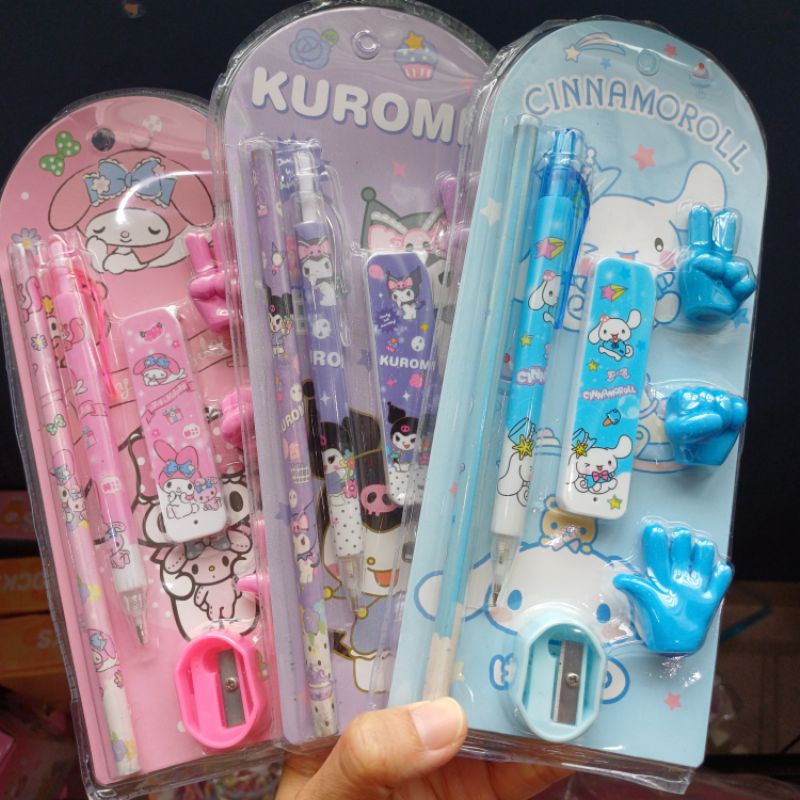 

Set ATK sanrio lucu cap tangan CINNAMOROLL KUROMI MY MELODY