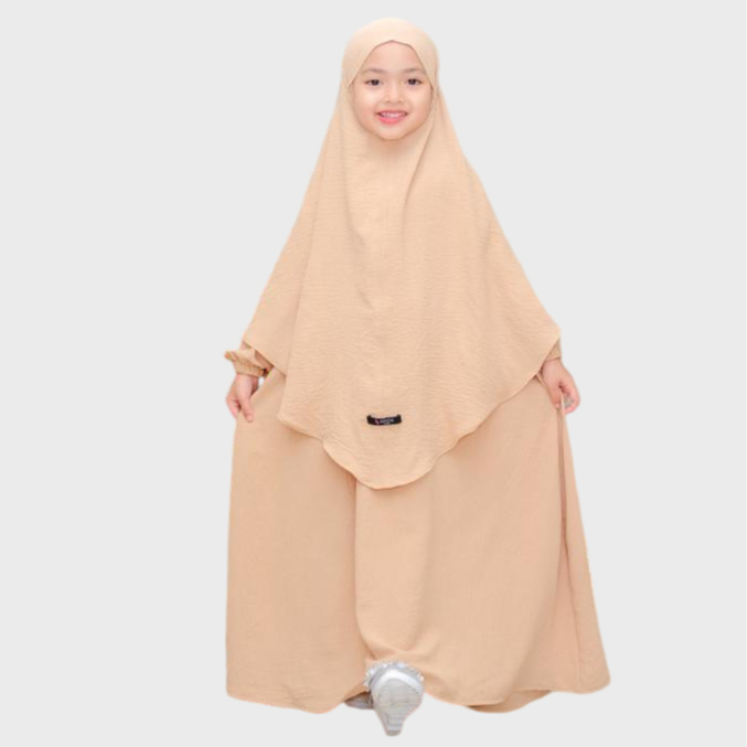 Salvina Kids Gamis Anak French Khimar Inara Set