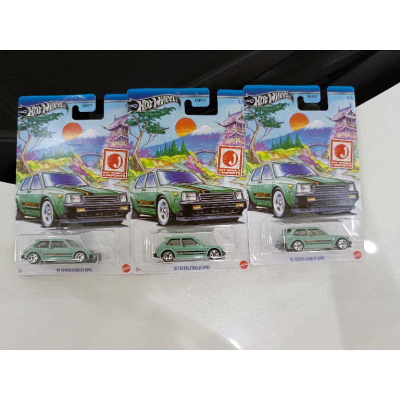 Hotwheels Starlet J-Imports '81 Toyota Starlet KP61
