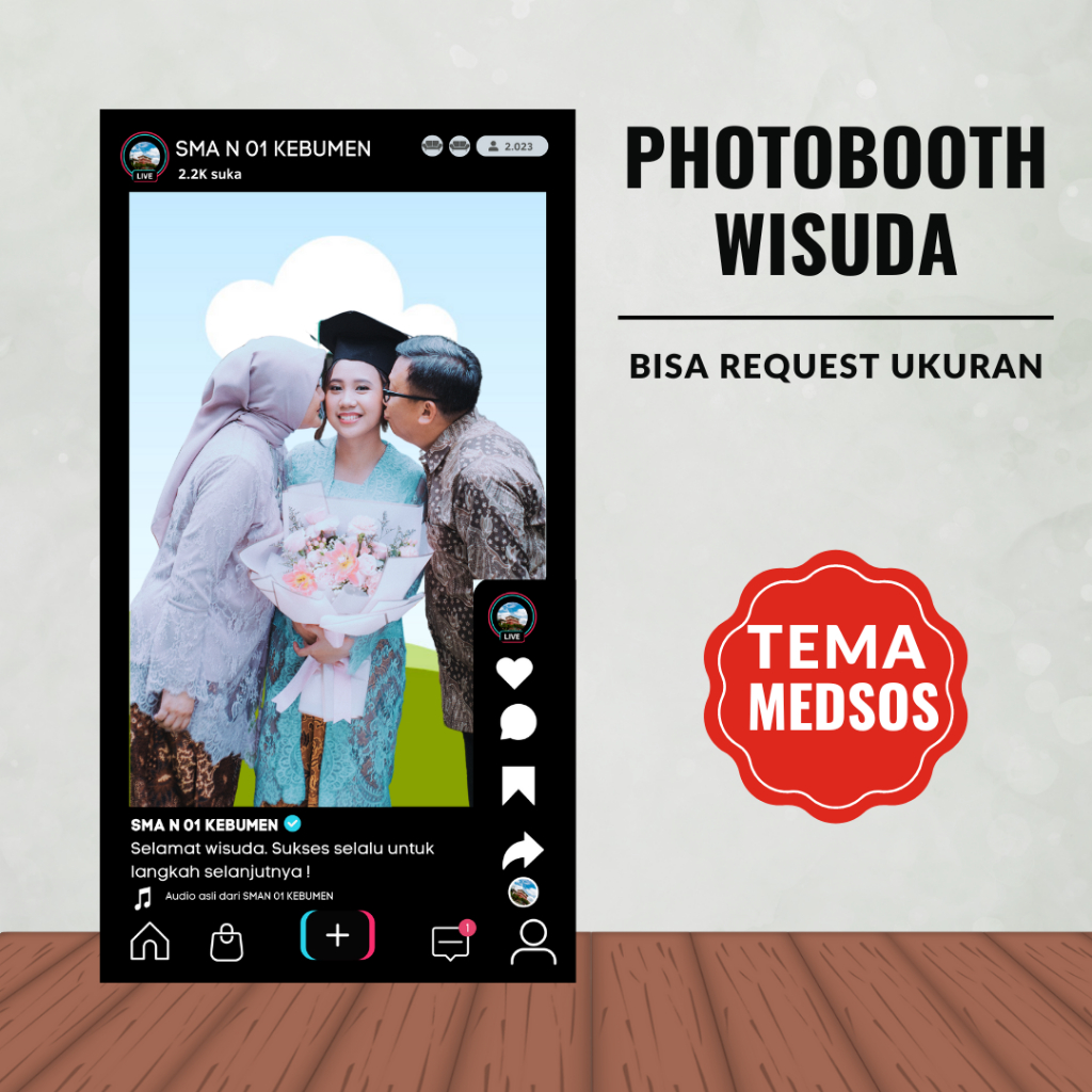 PHOTOBOOTH WISUDA - BANNER FOTO WISUDA