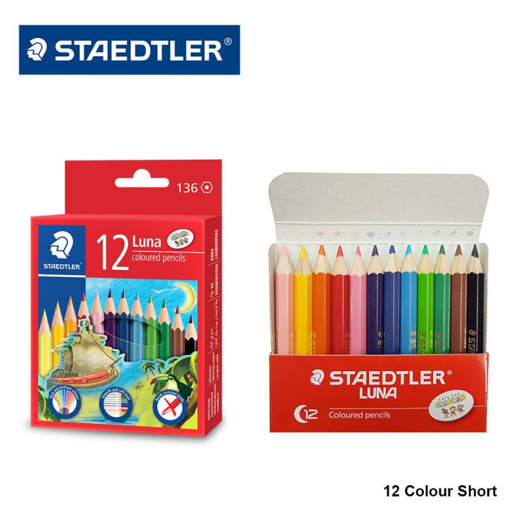 

Pensil Warna Staedtler Luna Permanent 12 Warna Pendek