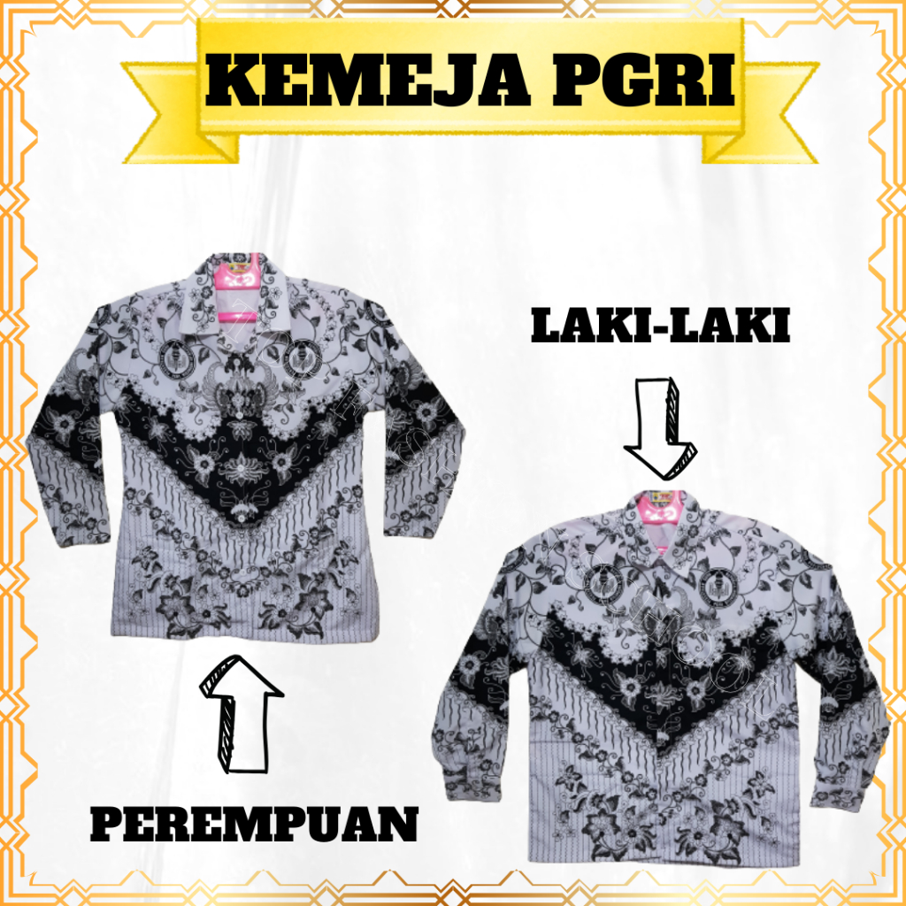 KEMEJA PGRI FURING LAKI-LAKI DAN PEREMPUAN