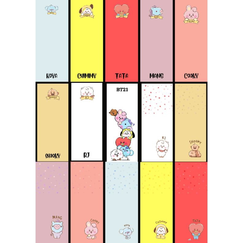 

PEMBATAS BUKU BT21/PEMBATAS BUKU LUCU/PEMBATAS BUKU KARTUN