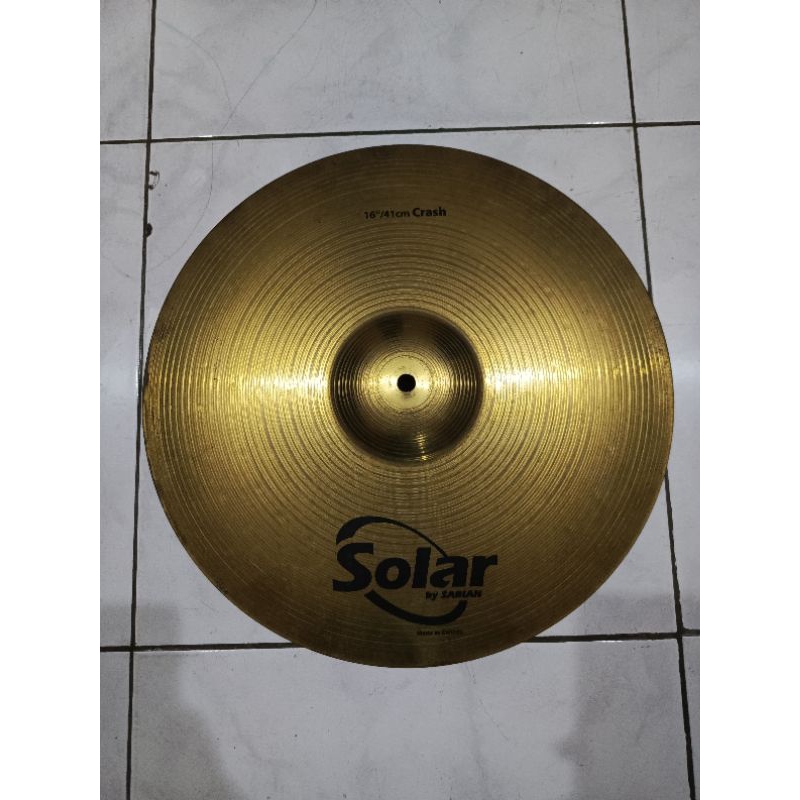 Cymbal crash solar sabian 16"