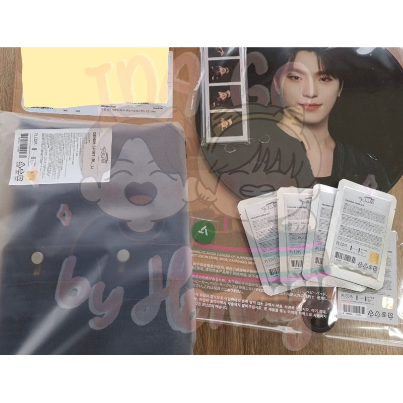 SEVENTEEN DENIM T-SHIRT OFFICIAL MERCH FOLLOW AGAIN