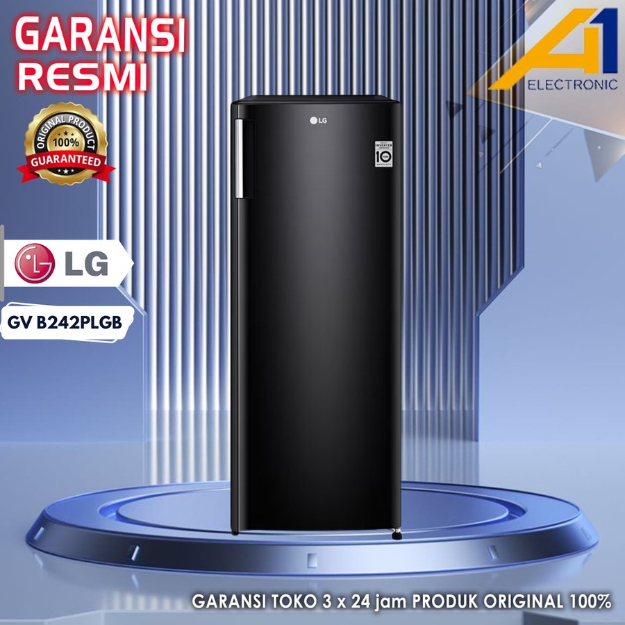 LG Standing Freezer GNINV304BK / GN INV304BK Inverter 6 Rak 171 L