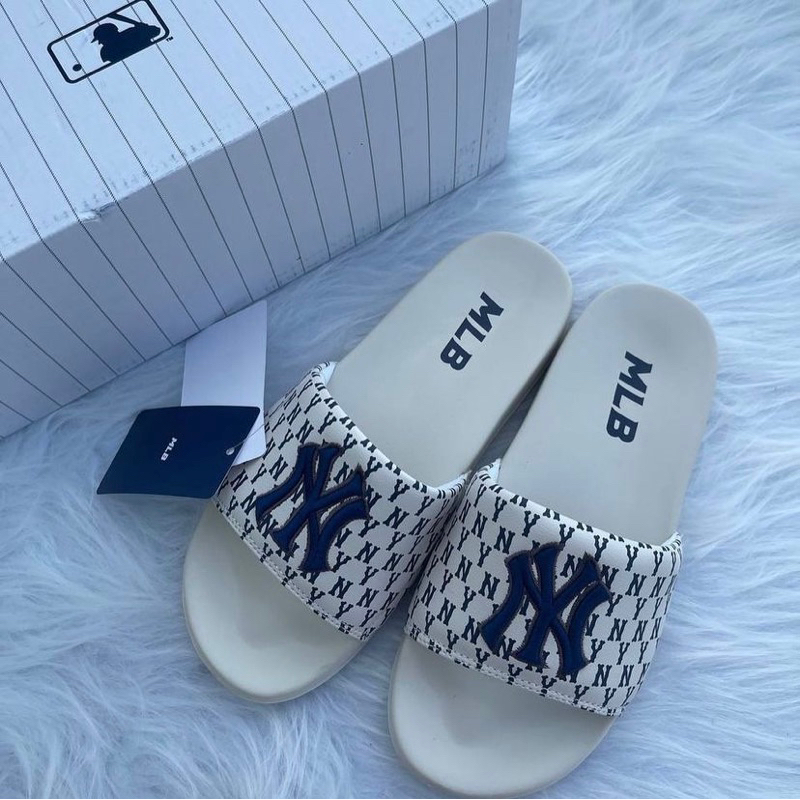MLB Sneakers | Sandal Slop MLB NY Yankees White Navy
