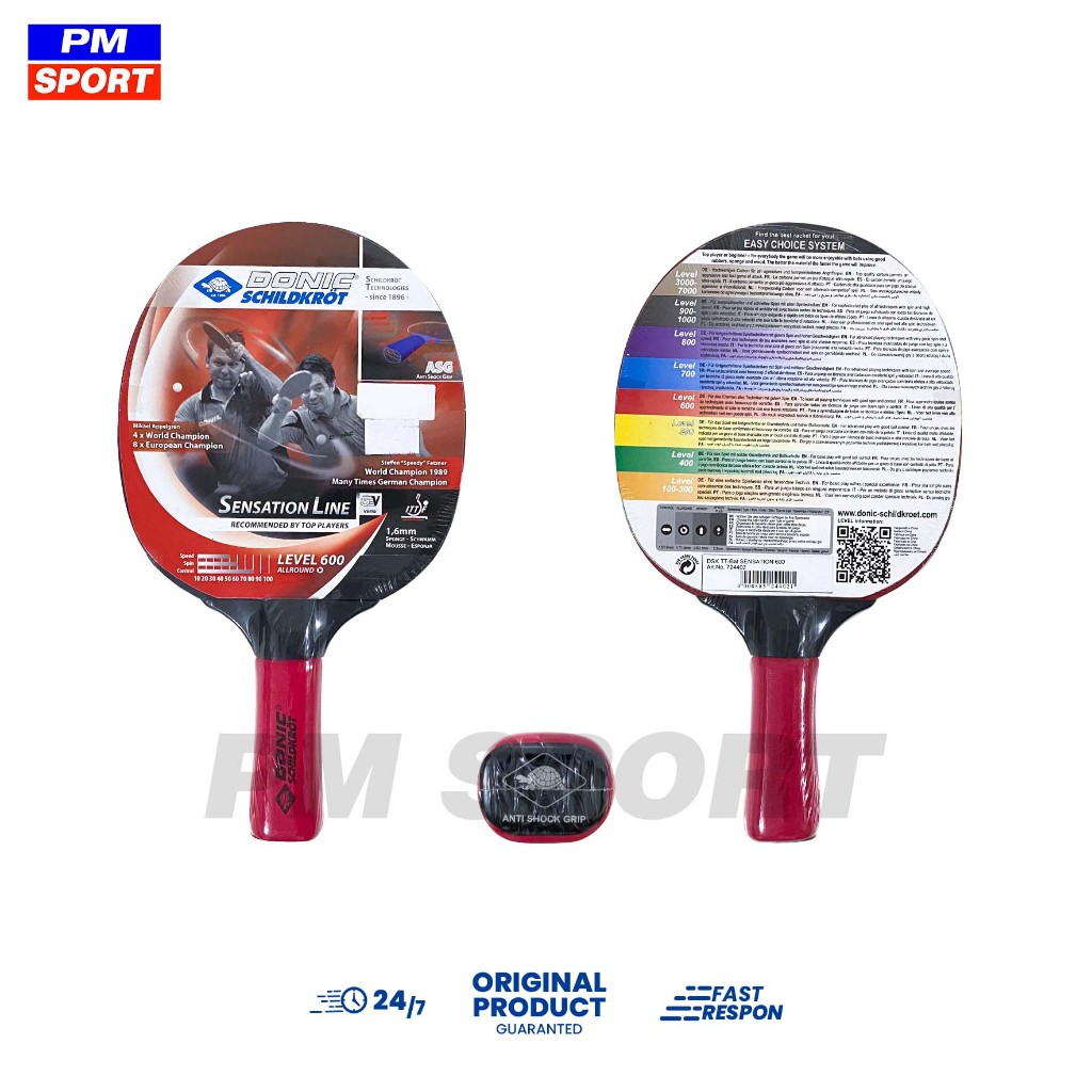 BET TENIS MEJA / BAT PINGPONG SCHILDKROT SENSATION 600 ALLROUND ORIGINAL