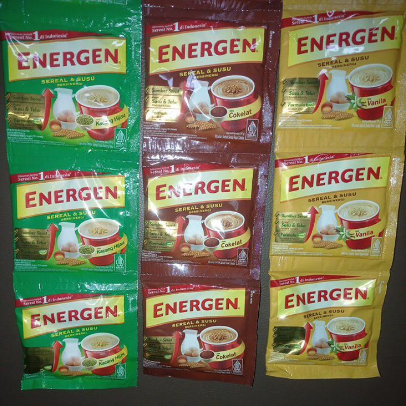 

Energen sereal dan susu isi 10 sachet