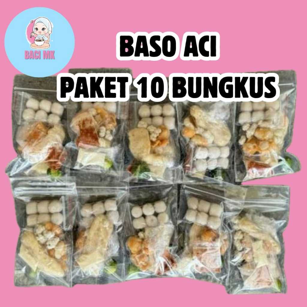 

PAKET BASO ACI 10 BUNGKUS NIKMAT DAN ENAK