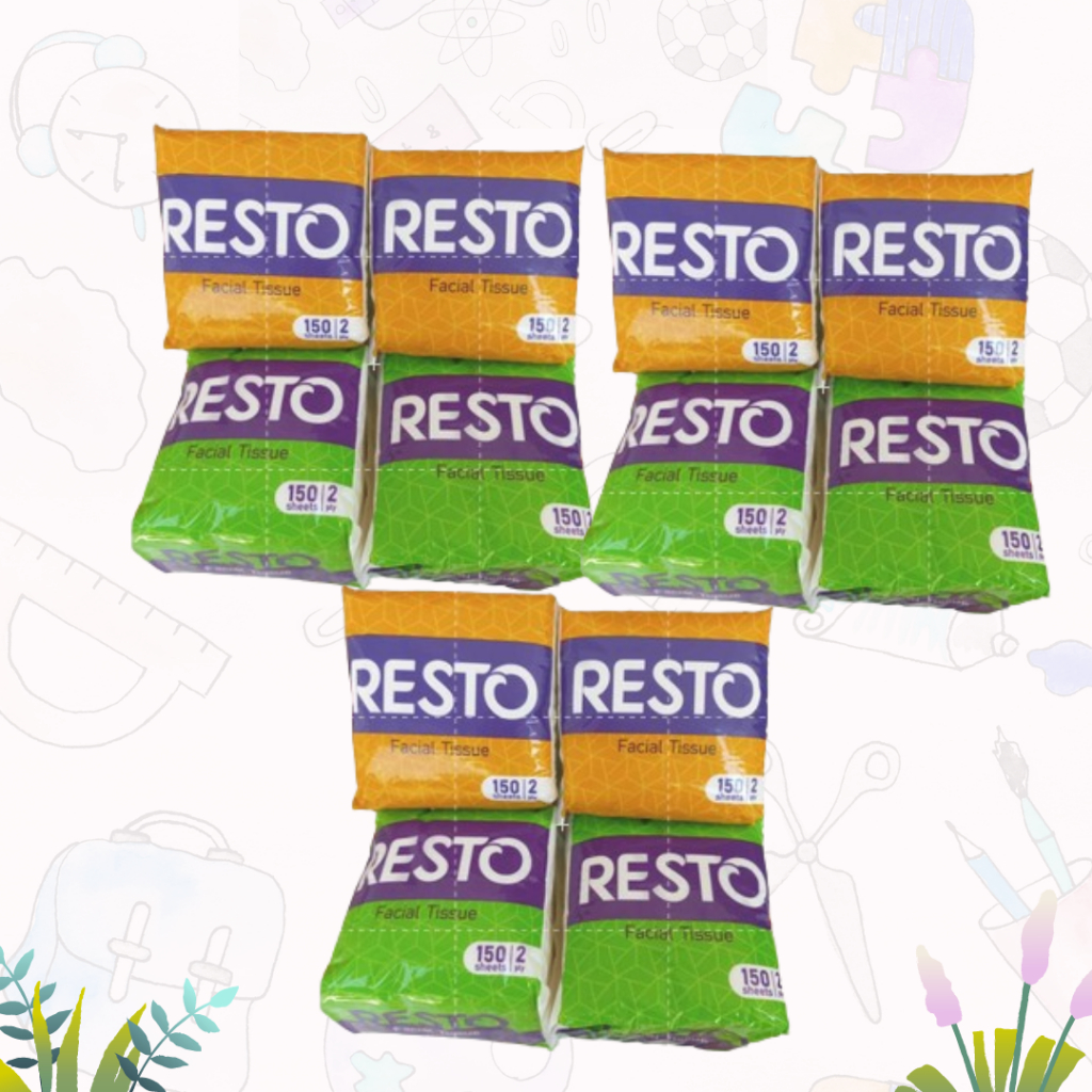 1 KARTON TISSUE RESTO | FACIAL TISSUE 150 SHEET