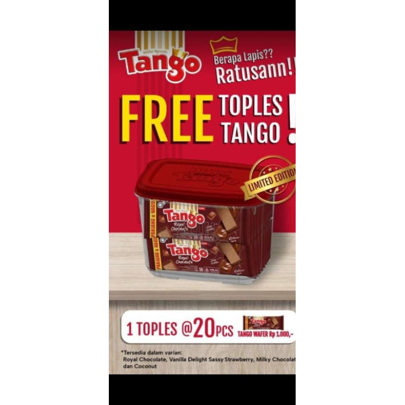 

tanggo 1000 fee toples / wafer tanggo / toples tanggo